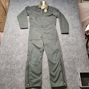 VTG Walls Blizzard Pruf Insulated Work Coveralls Green Size 18